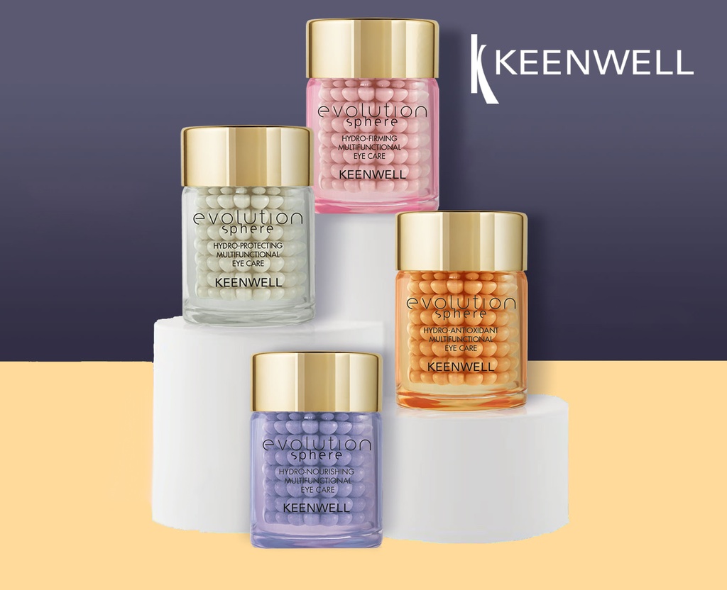 KEENWELL EVOLUTION SPHERE DRĖKINANTIS ANTIOKSIDACINIS DAUGIAFUNKCINIS PAAKIŲ KREMAS, 15 ML