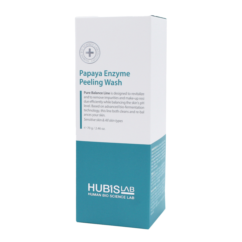HUBISLAB PURE BALANCE FACIAL SCRUB WITH PAPAYA ENZYMES, 70 G