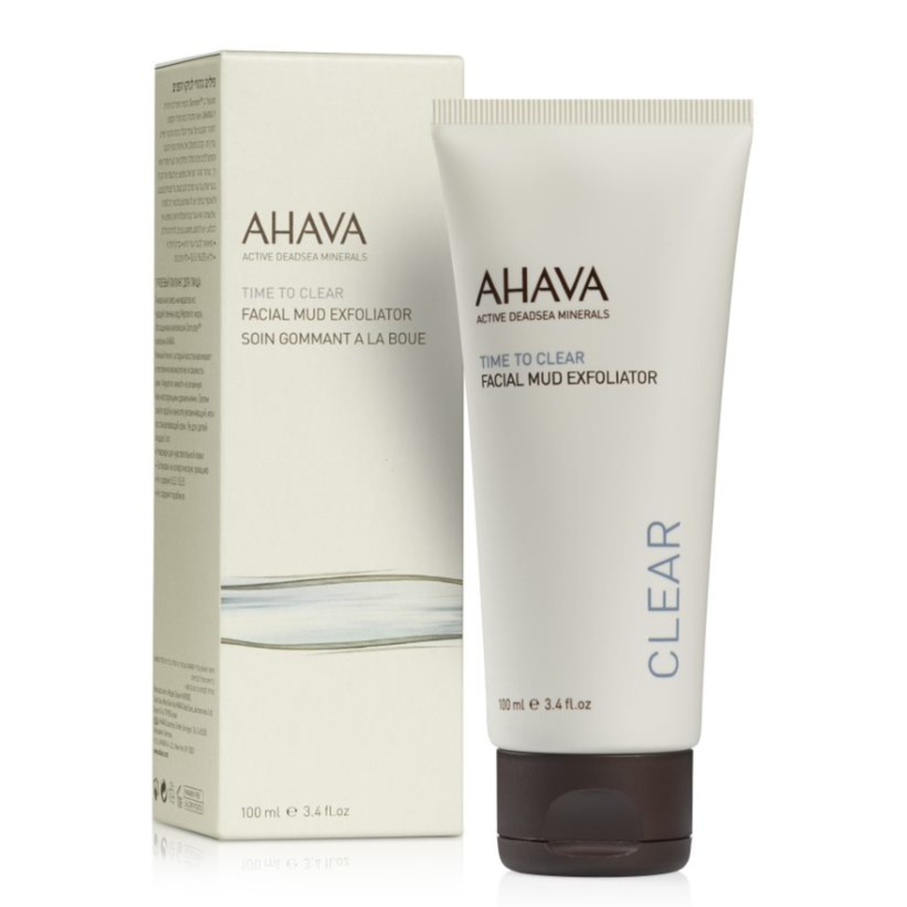 AHAVA TIME TO CLEAR FACIAL MUD SCRUB, 100 ML