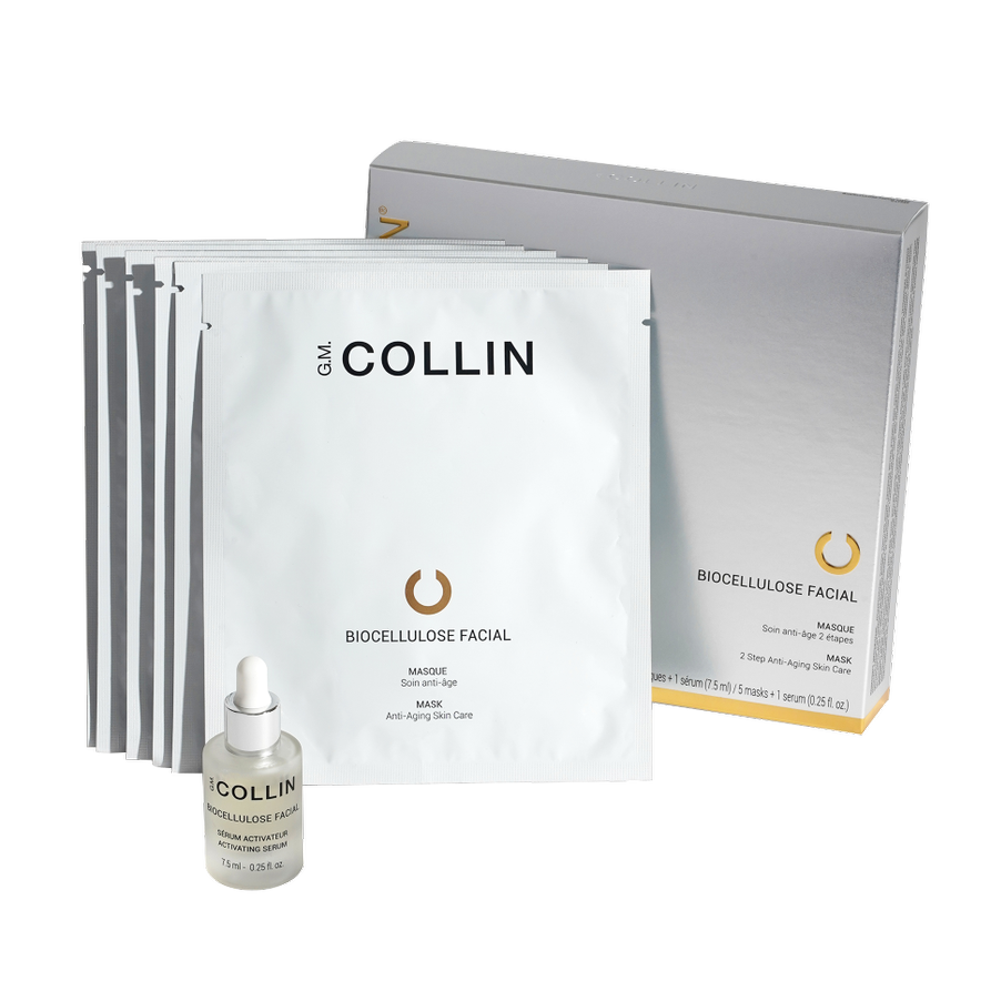 G.M. COLLIN BIOCELLULOSE FACE MASK WITH SERUM, 5 PCS + 7 ML