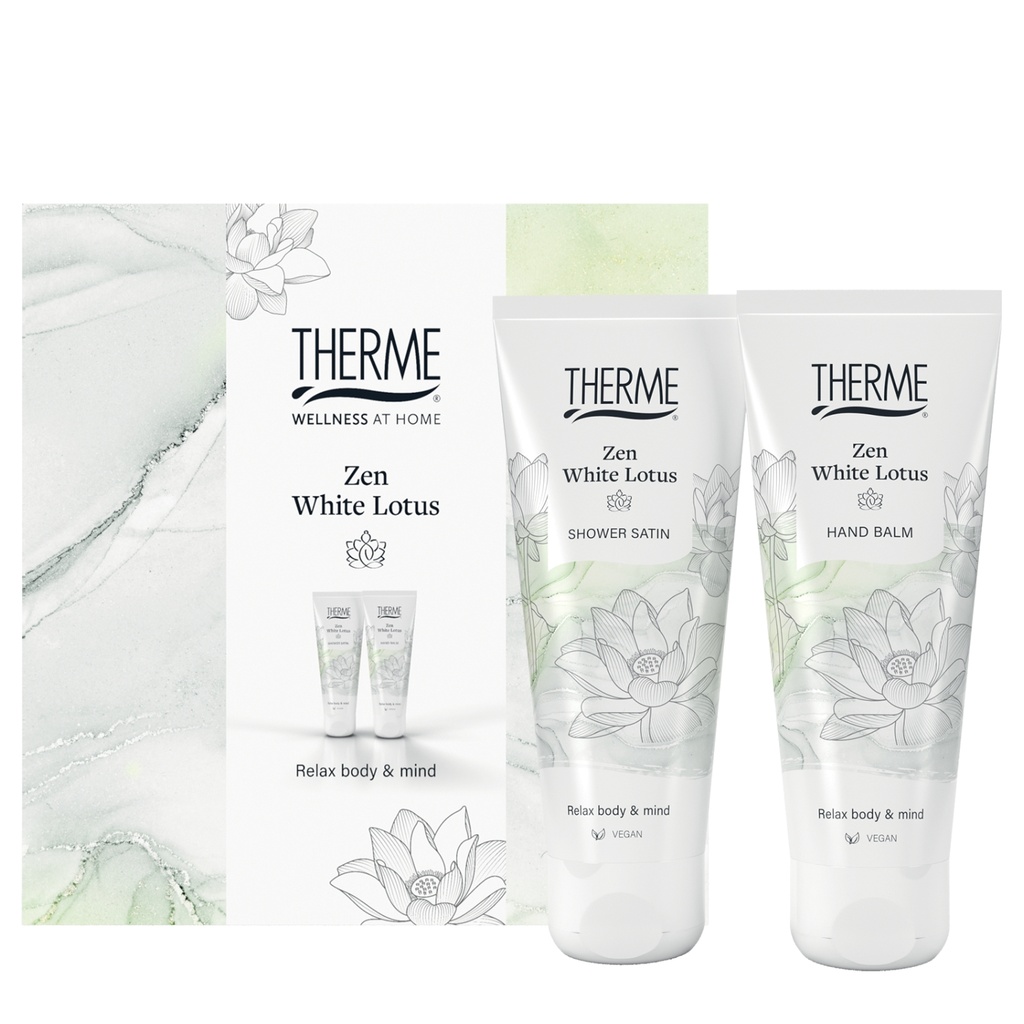 THERME ZEN WHITE LOTUS ATOSTOGŲ RINKINYS