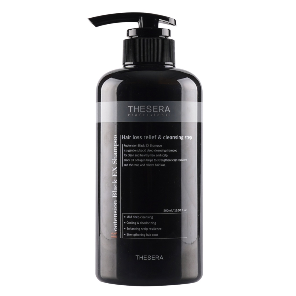 [720847] THESERA ROOTENSION BLACK EX SHAMPOO, 500 ML