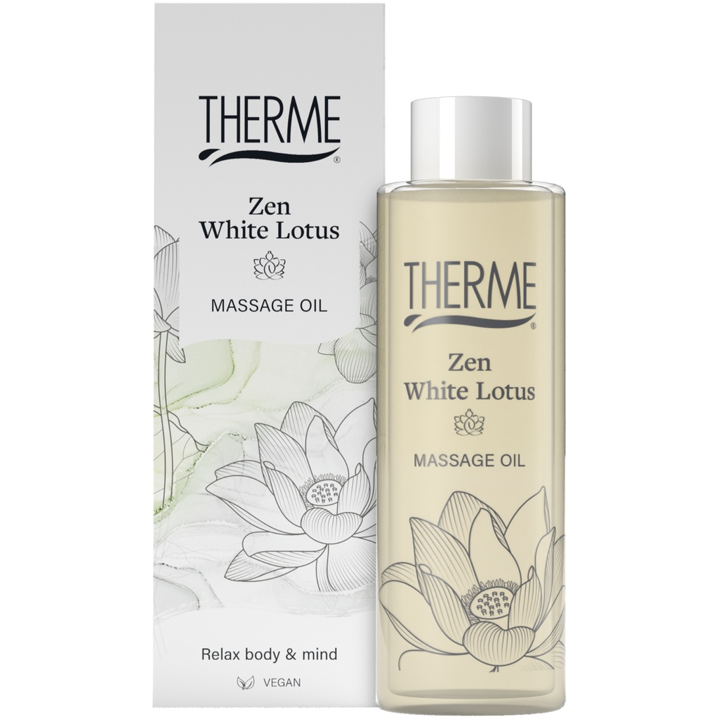 THERME ZEN BALTOJO LOTUSO MASAŽINIS ALIEJUS, 125 ML