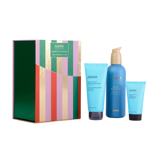 AHAVA „DARE TO GLOW“ DRĖKINAMOSIOS BANGOS TRIO DOVANŲ RINKINYS